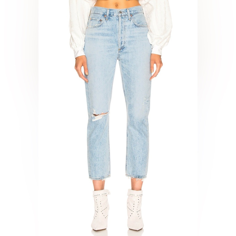 AGOLDE Riley high rise straight crop size 26